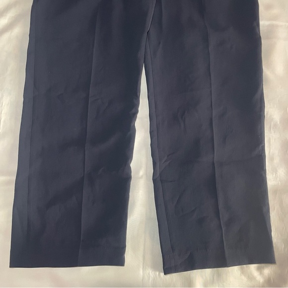 Aritzia- The Effortless Pant Crepette Black High Waisted Wide Leg Size 14 - Picture 4 of 9